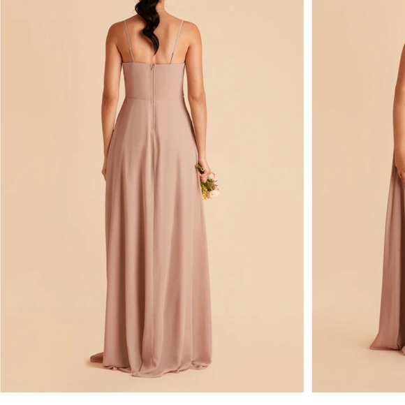 Birdy Grey Winnie convertible chiffon taupe dress. Worn once for a wedding! - Picture 2 of 2